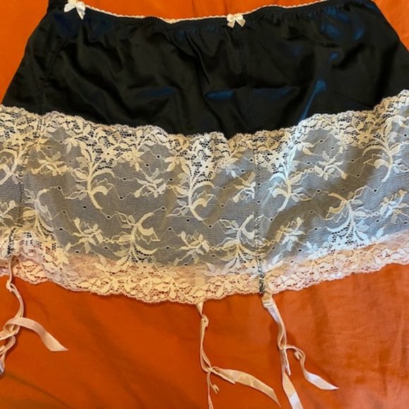 JLo by Jennifer Lopez Other - JLo by Jennifer Lopez black and pink garter skirt